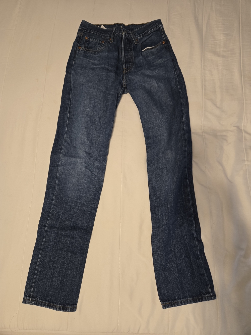 Classic Womans Dark Blue Denim Jeans